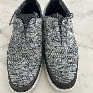Cole Haan Men's Blue and Gray Knit Sneakers